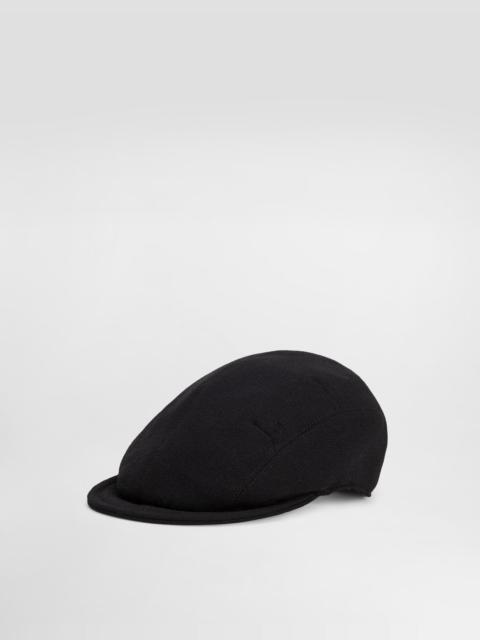 Wool crepe cap with DG coin