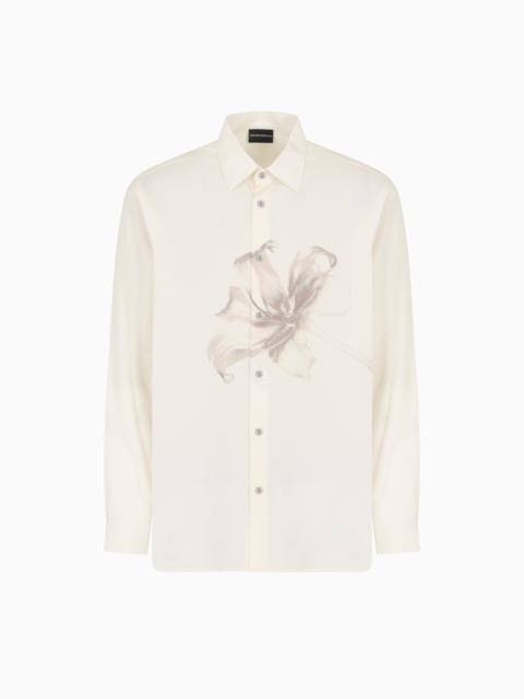 ASV LYOCELL BLEND SHIRT WITH LILY PRINT