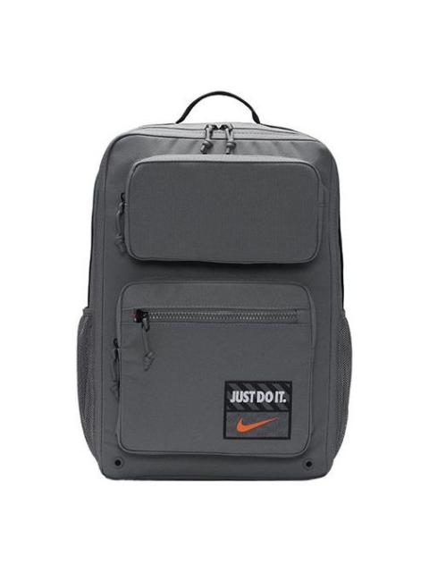 Nike Large Capacity Training Sports Zipper  Fabric Schoolbag Backpack Unisex Smoke Gray DQ5183-084