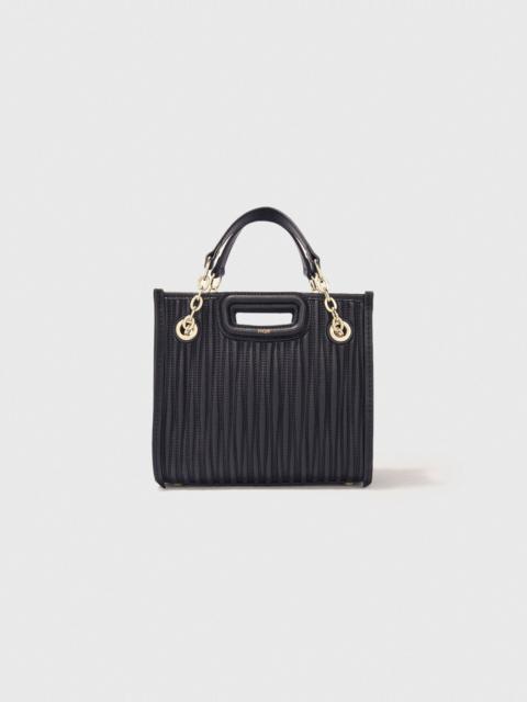 Mini quilted leather tote bag