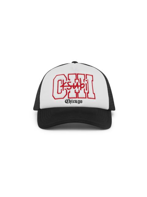 CHICAGO AND THE STREETS TRUCKER CAP BLACK