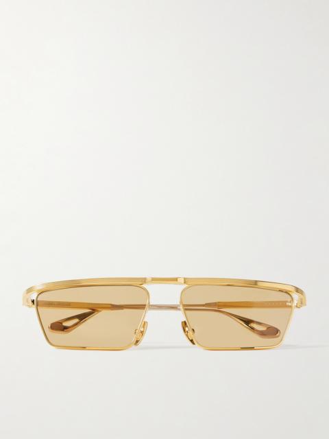 Bogart D-frame Gold-tone Sunglasses