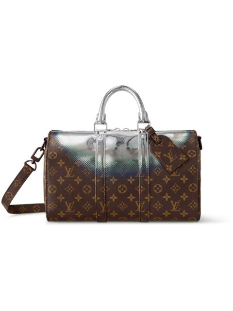 Louis Vuitton Keepall Bandouliere 35 Metallic Nebula coated canvas