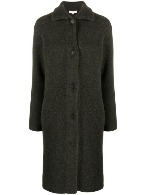 single-breasted cardigan coat