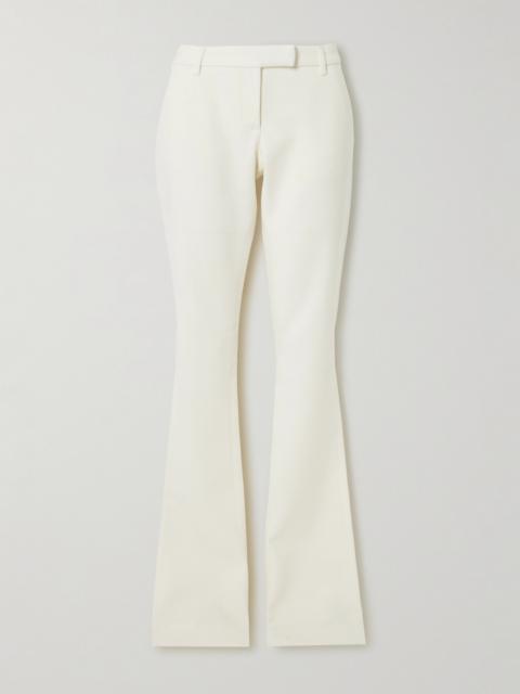 Wool-blend Twill Flared Pants