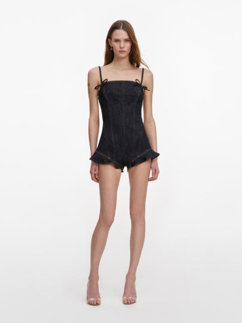 Indigo Denim Bow Playsuit