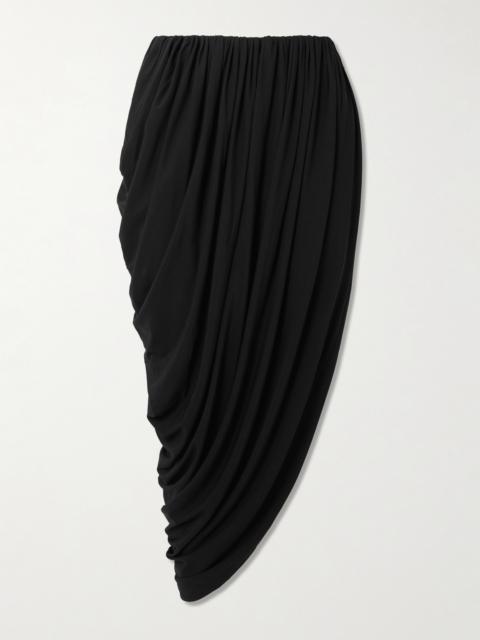 Solina Draped Stretch-jersey Maxi Skirt