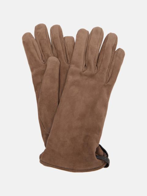 Monili suede gloves