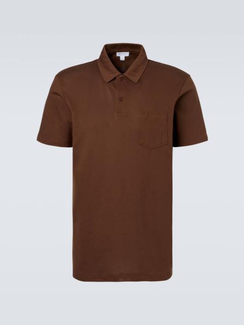 Riviera cotton mesh polo shirt