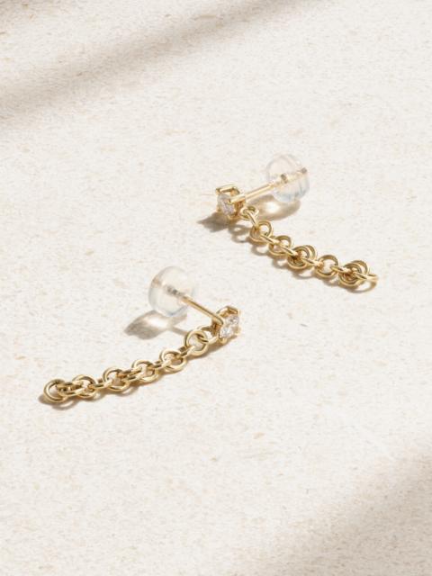 Anaka 14-karat Gold Diamond Earrings
