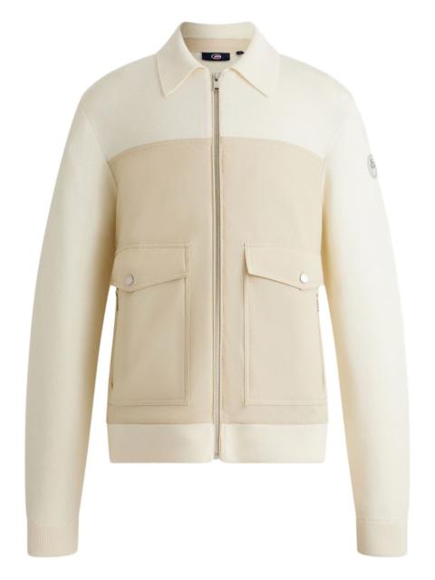 wool panelled jacket