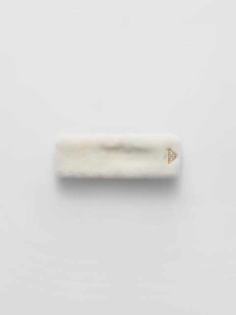 Shearling headband