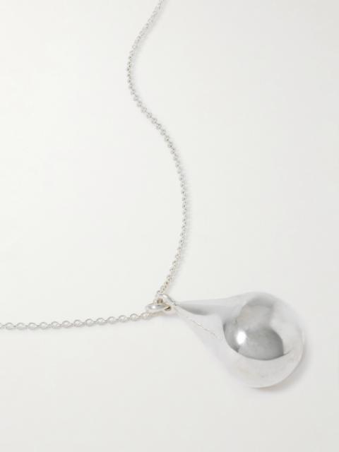 Dew Drop Silver Necklace