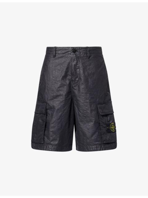 Panama Patch-Pocket Woven Cargo Shorts