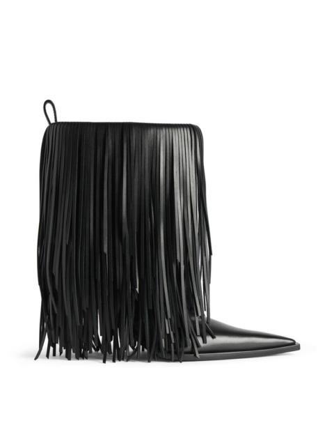 Women's Avenue Fringe Bootie in Black