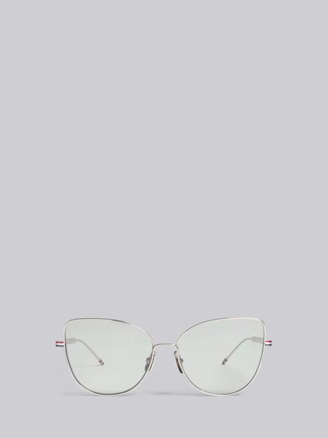 TB121 - Silver Cat Eye Sunglasses