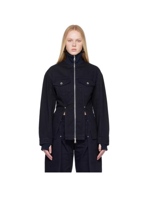 Navy 'The Slit' Denim Jacket