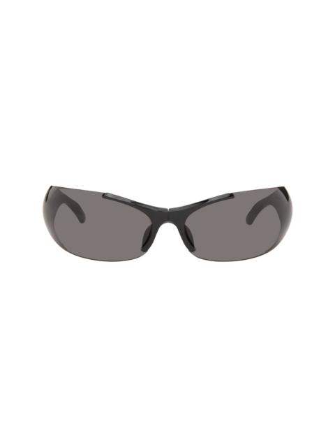 Black Afterhour Oval Sunglasses