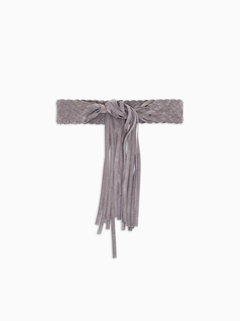 WOVEN SUEDE BELT
