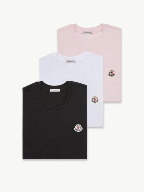 Logo Patch Cotton T-Shirt (Pack of Three)