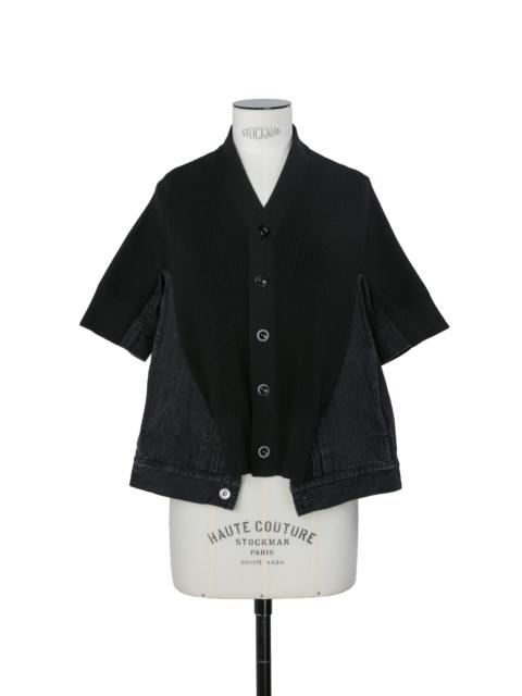 Denim x Knit Cardigan