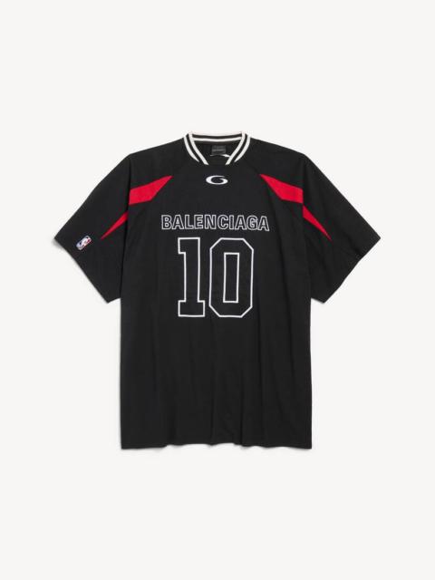 Men's Balenciaga | Nba Collaboration Oversized T-shirt in Black/multicolor