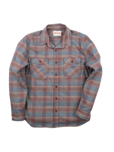 Jepson Dusty Blue Plaid Shirt