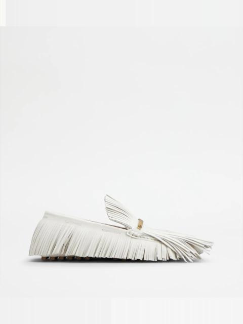 TOD'S YORKY IN LEATHER - WHITE