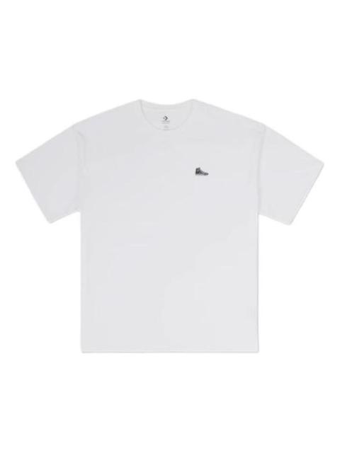 Converse Loose Sneaker Patch T-Shirt 'White' 10027239-A01