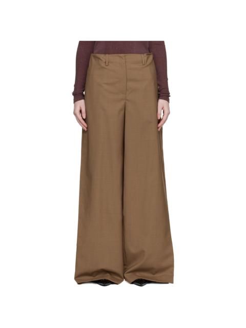 Brown Super Fine Mela Trousers
