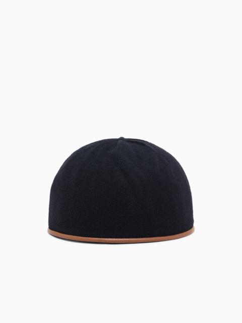 VIRGIN WOOL AND CASHMERE BEANIE HAT