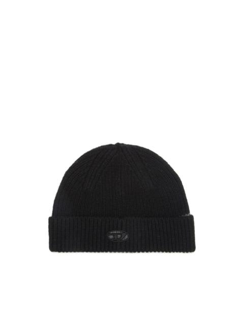 logo-embroidered beanie