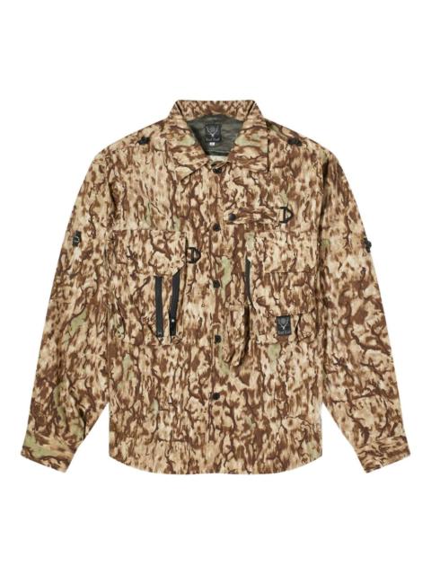 camouflage-print jacket