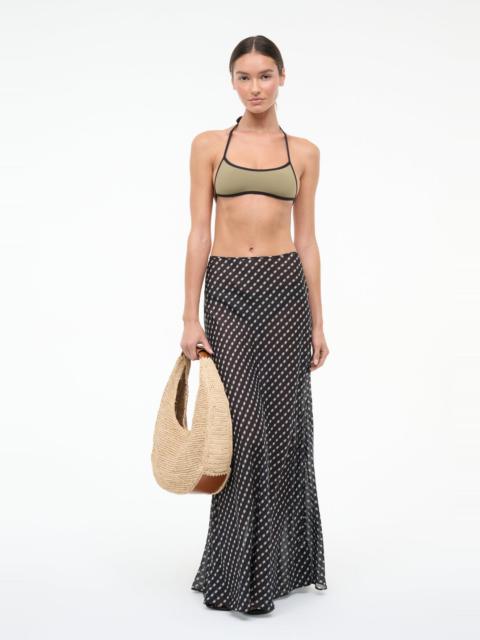 STAUD VELMA SKIRT BLACK GEO