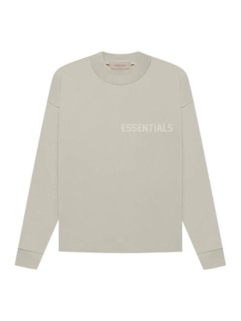 Fear of God Essentials FW22 Ls Tee smoke Logo T-Shirts ' Grey' ESSLTLE2011MJ