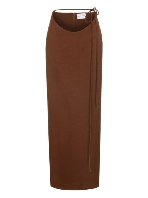 cut-out maxi skirt