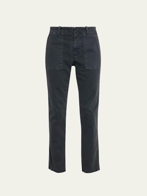 Jenna Cropped Raw-Edge Pants