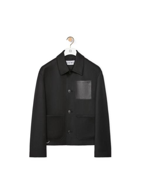 Workwear jacket in wool