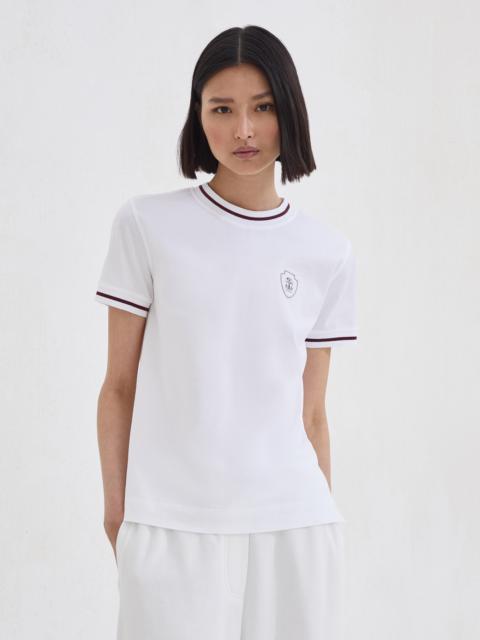 Cotton jersey T-shirt with logo
