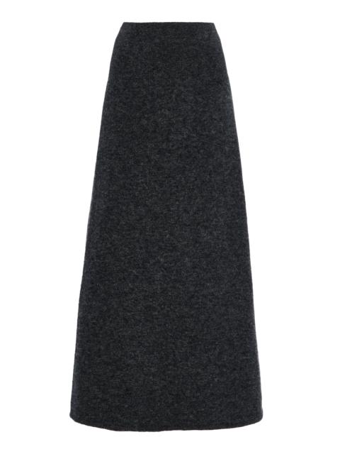 Easy Knit Maxi Skirt grey