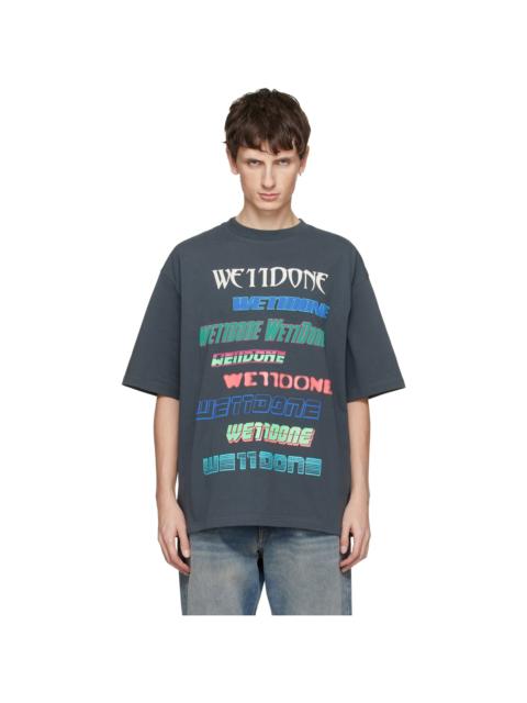 Gray Multi-Logo T-shirt