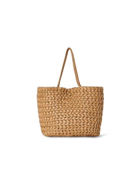 Large Estelle Two Raffia Bag neutral