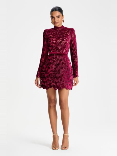 Lydia Burgundy Dress