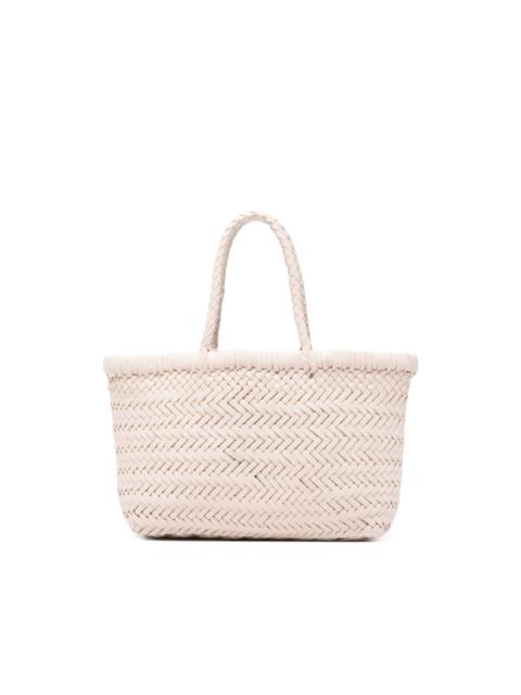 mini Flat Gora woven tote bag