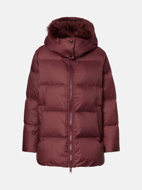 Quilted down jacket