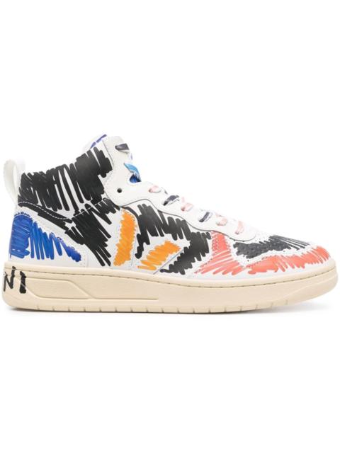Veja V-15 Leather x Marni Black Multi (Women's)