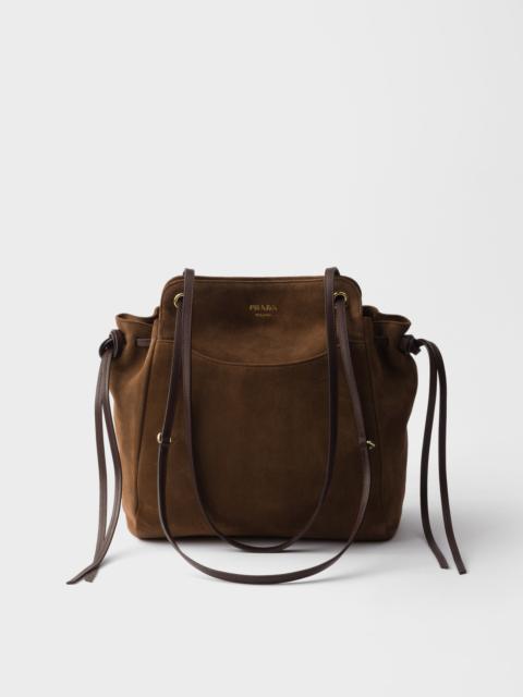 Prada Carry medium suede tote bag