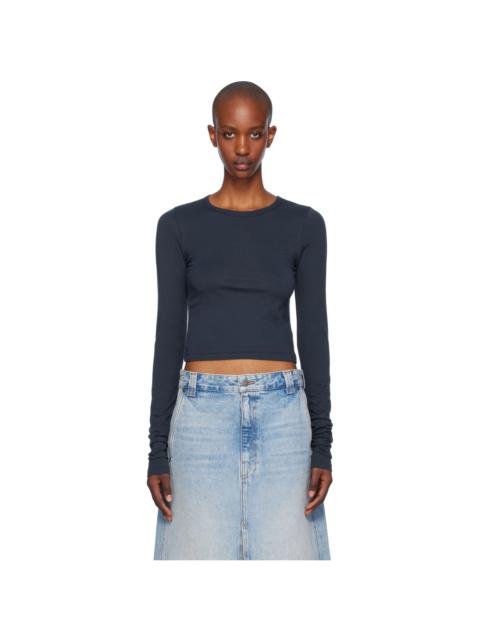 Navy Long Sleeve Baby T-Shirt