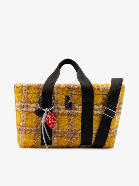 Americana Tote Bag In Dijon Plaid Fur