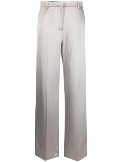 silk wide-leg trousers